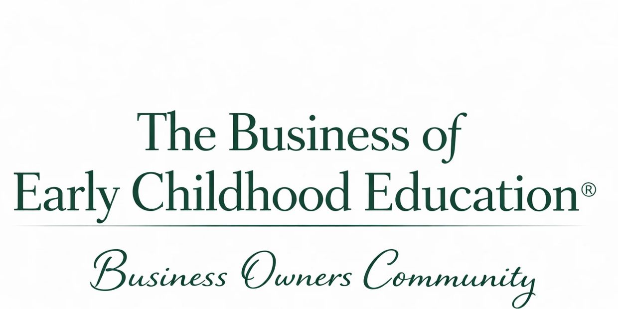 Logo for The Business of Early Childhood Education, a community for business owners.