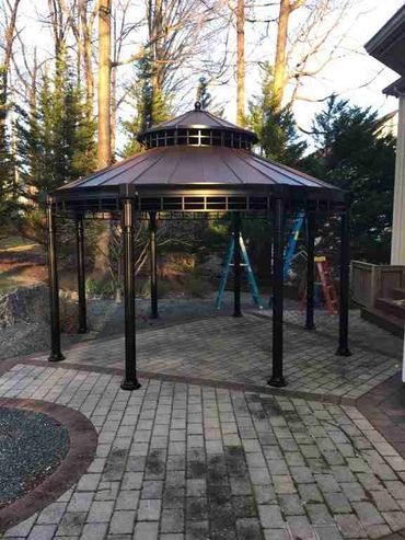 Outdoor Gazebo assembled for customer in Ginter Park, Richmond, VA by www.southernhomehandy.com
