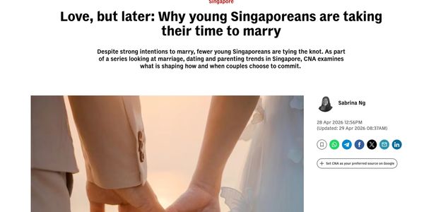 Marriage
marriage counselling singapore
singaporeans not getting married
couples therapy singapore