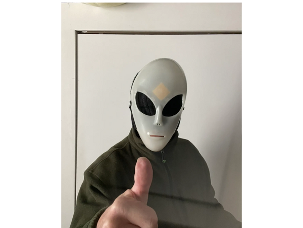 One hopes upon a UFO encounter, its a thumbs up situation...