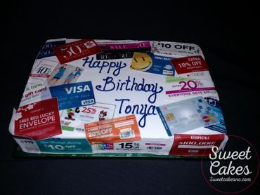 Sheet cake with buttercream icing and edible images.