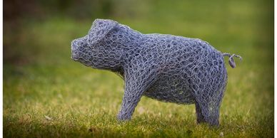 Chicken wire piglet