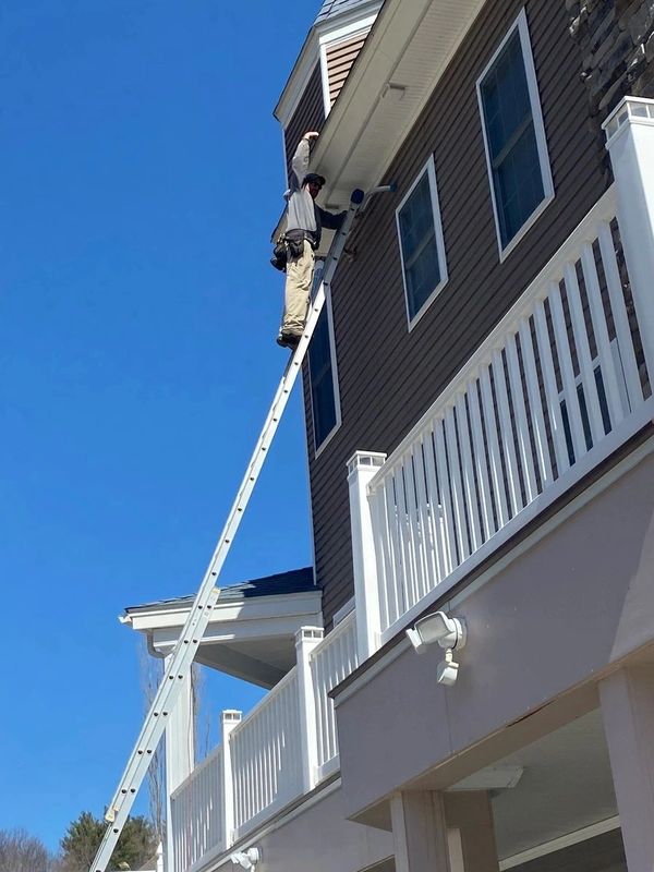 Installing leaf guard on gutter