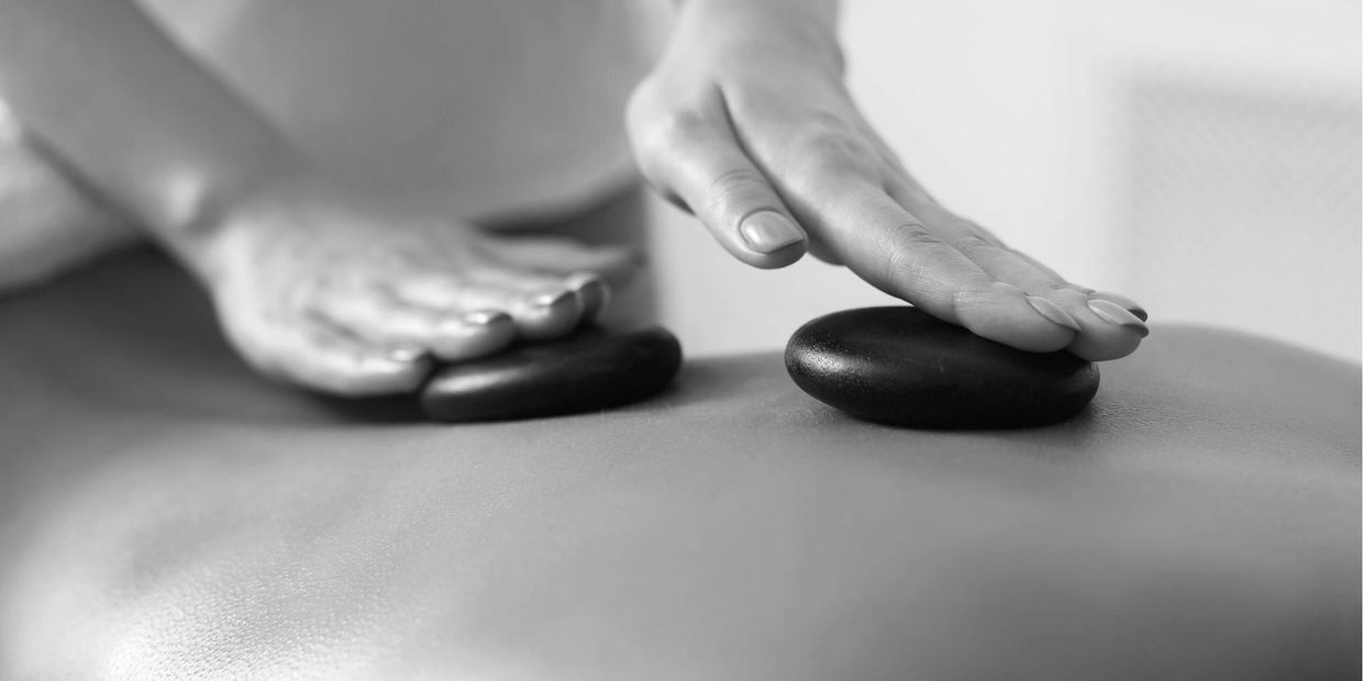 A hot stone massage at renew massage Milton Keynes 