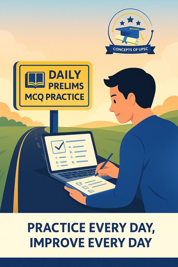 Daily UPSC Prelims  MCQ Practice.