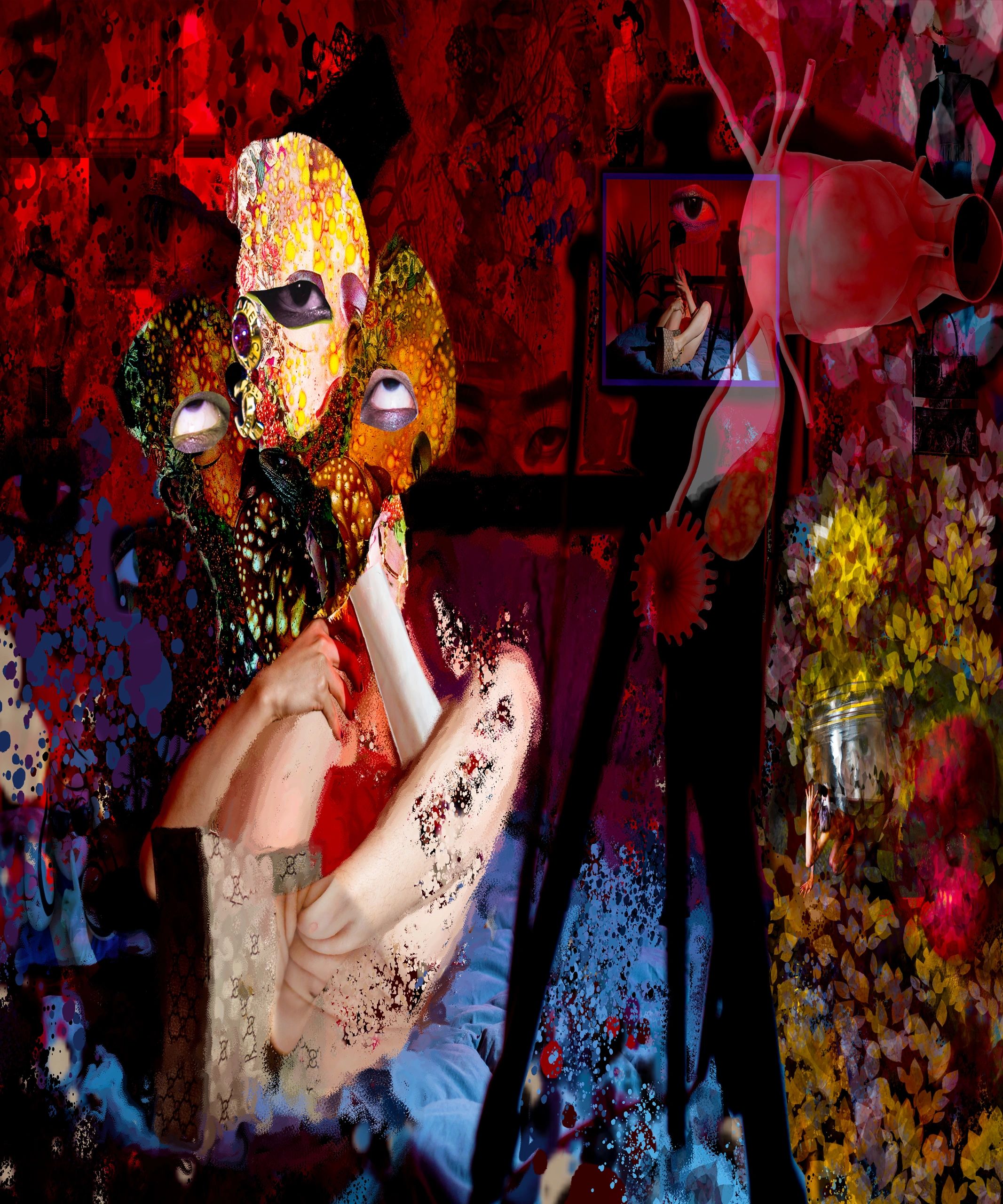 “The Hell of Desire”
• Inspired by artist Hannah Hoch figure collages, especially the Ethnographic c