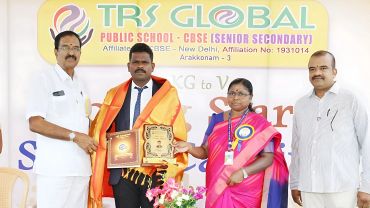 Award ceremony at TRS Global Public School.