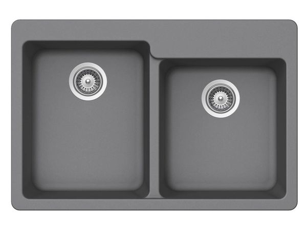 Dawn? Top Mount Equal Double Bowl Sink with Integral Drain Board and O –  KITCHEN CONCEPTS USA INC.
