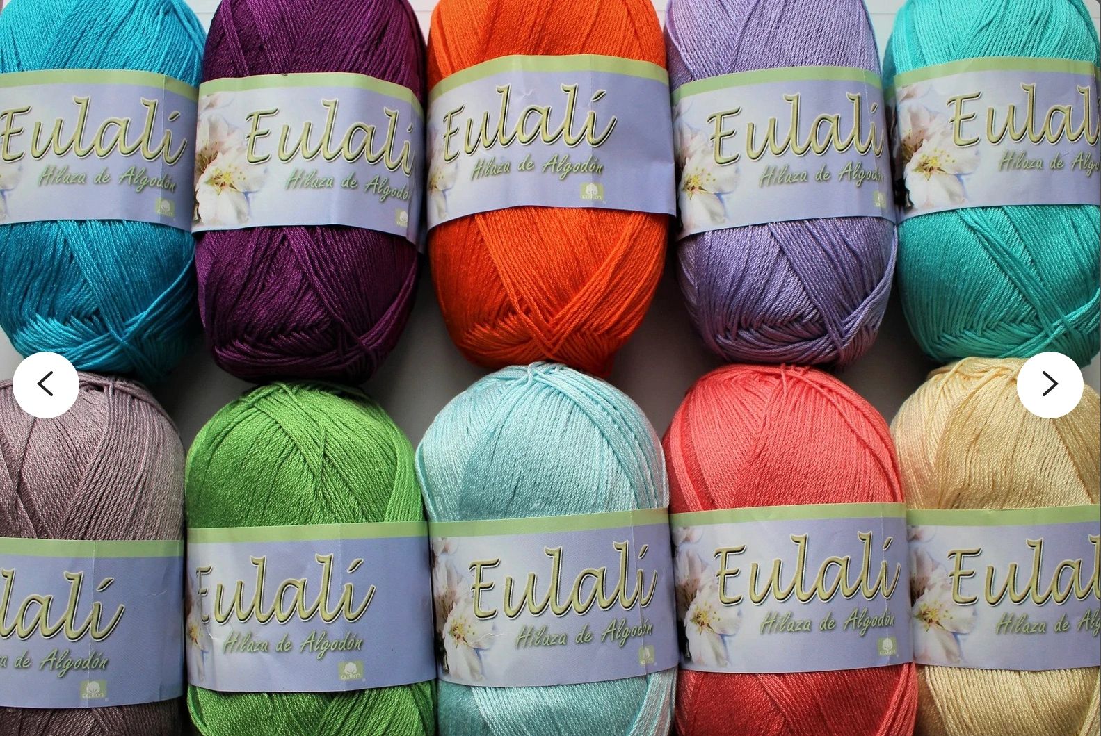 Eulali Omega Mexican Yarn
100% mercerized cotton