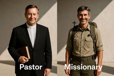 Pastor and missionary side by side.