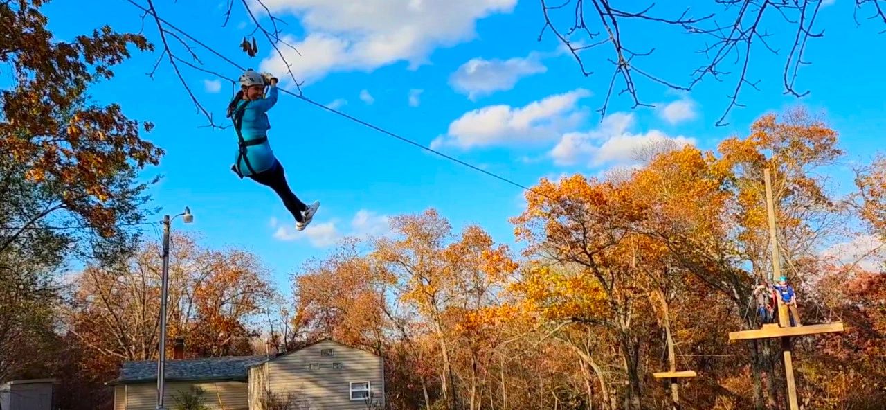 Fall Ziplining Fun with Adrenaline Zipline Co.