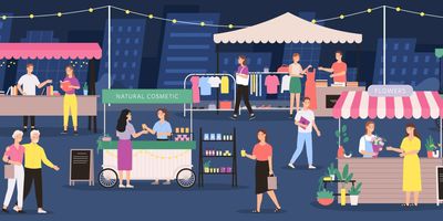 Nighttime market