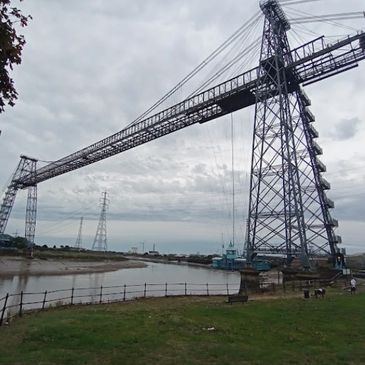Newport South Wales cityscape near the Transporter Bridge