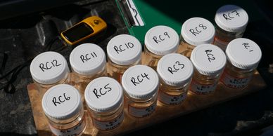 glass jars for collecting soil, soil classification, soil testing