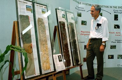 soil monoliths, monolith display, soil education