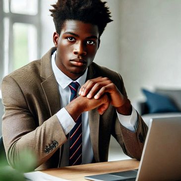An execituve actively listening to a client