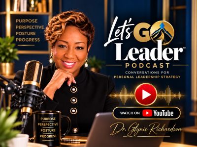 Dr. Glynis Richardson hosts the Let's Go Leader podcast.