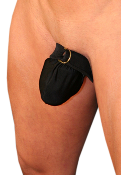 Small penis sizes are perfect for pouch only swimwear designs. If you are small you might as well sh