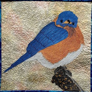 John's Bluebird - 12"x12"