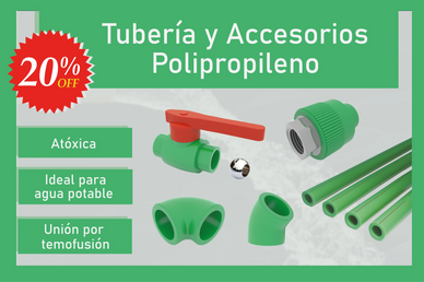 Tubería Polipropileno, accesorios Polipropileno 