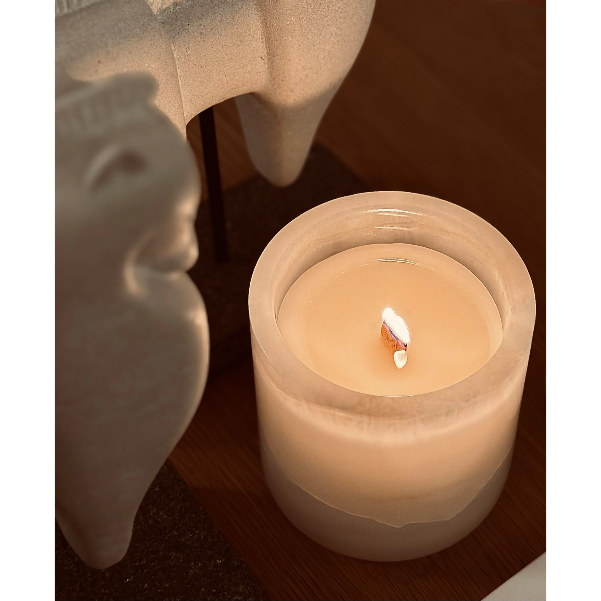 burning candle 
