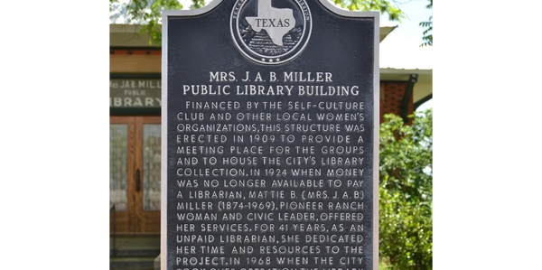 JAB Miller Library in Coleman, Texas.