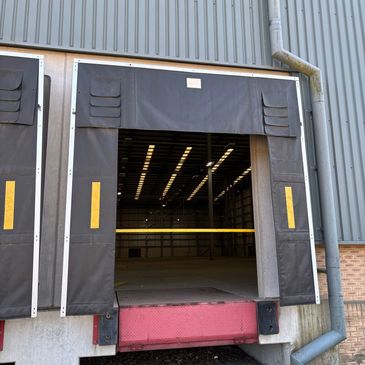 Dock shelter installed by Sentry Automation