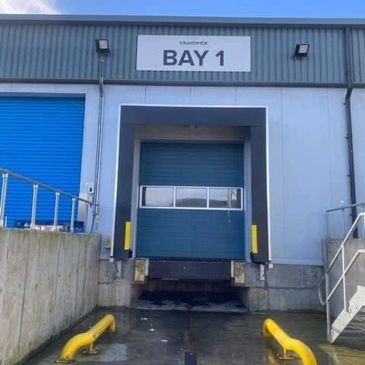 Dock shelter installed by Sentry Automation