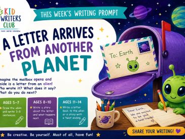 Writing prompt about a letter from another planet.