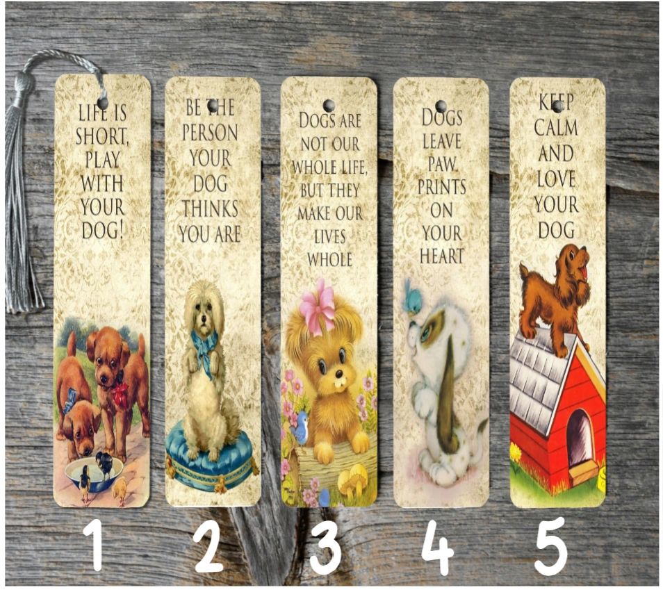 Dog Doggie Metal Bookmarks