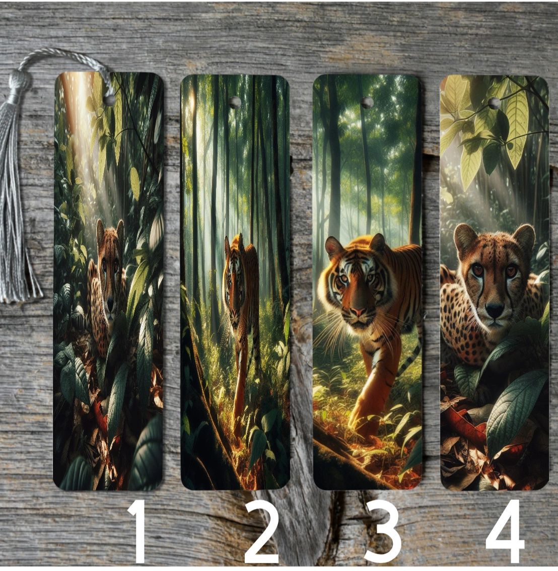 Jungle Big Cat Themed Metal Bookmarks2