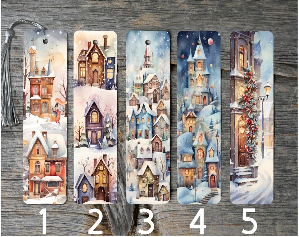 Winter Themed Metal Bookmarks - Picture 3 of 12