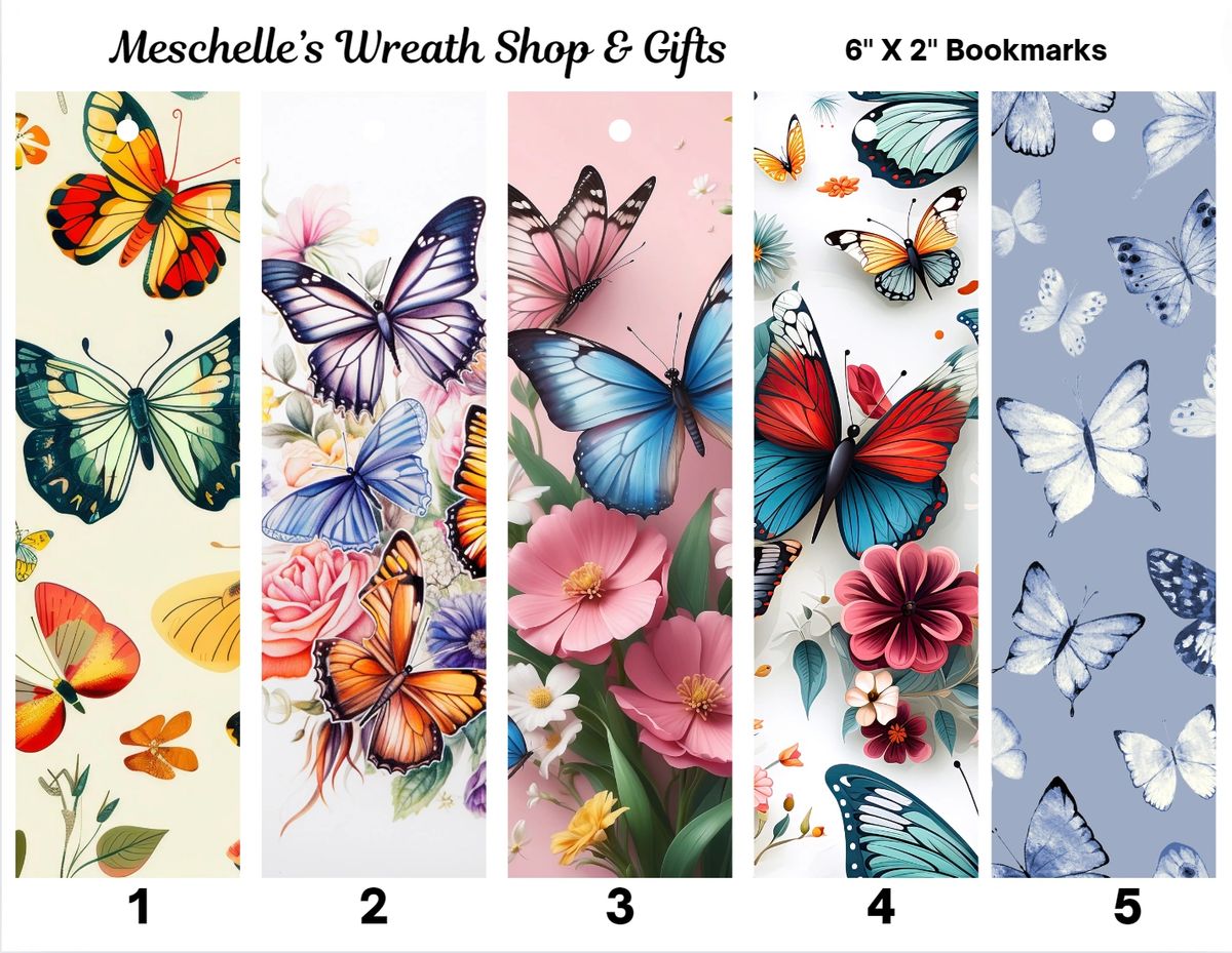 Butterfly 3 Themed Bookmarks