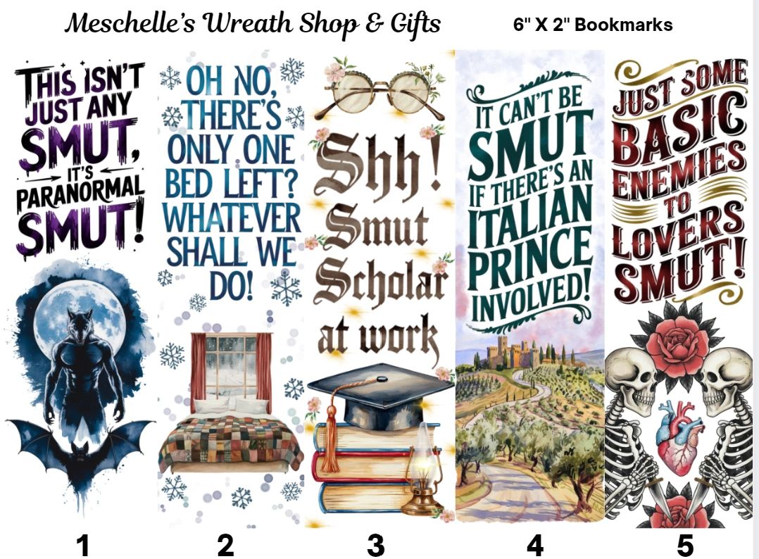 Funny Smut 2 Themed Bookmarks