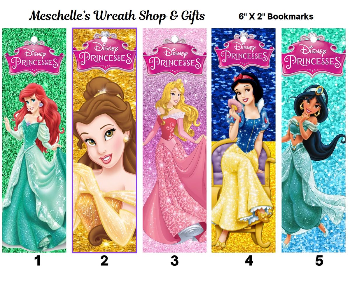 Princess Themed Bookmarks