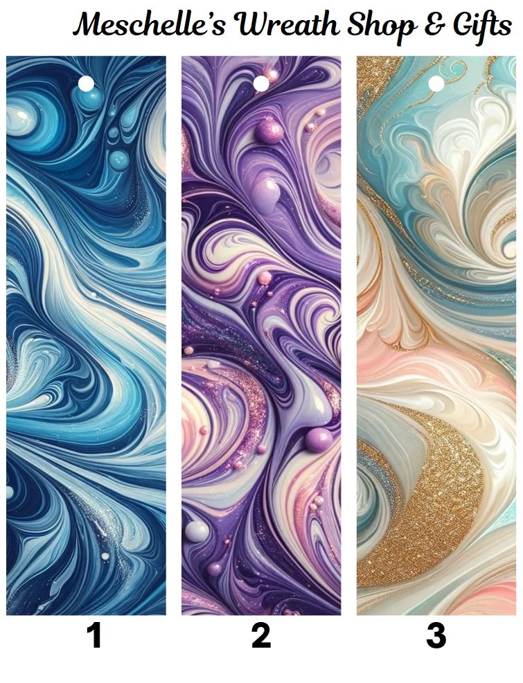 Swirls Themed Bookmarks