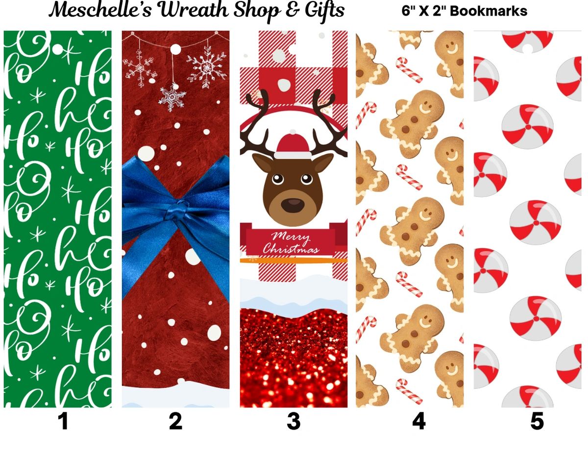Christmas 2 Themed Bookmarks