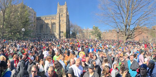 The Monroe Street Fair Crowd and plenty of Sunshine in 2017