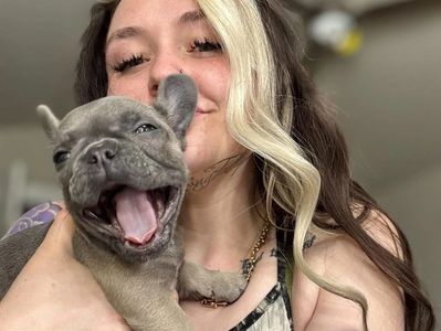 Sydney Rose and her puppy
