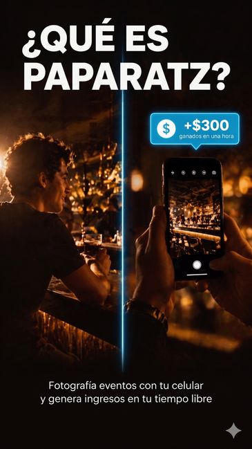 gana dinero fotografiando eventos con tu celular.