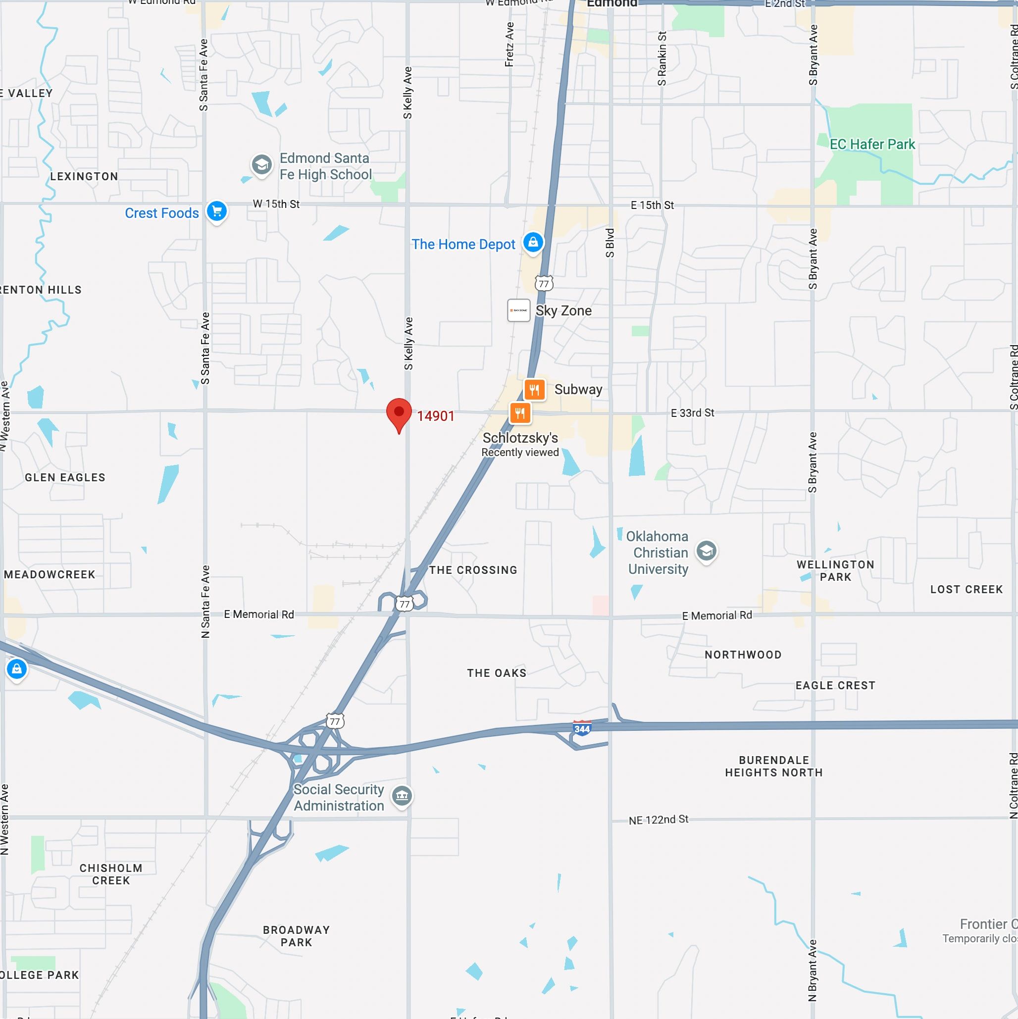 14901 S. Kelly Avenue, Edmond, OK 73013
Suites 105 and 107