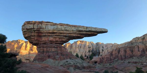 a mountain along Radiator Springs Racers in Carsland