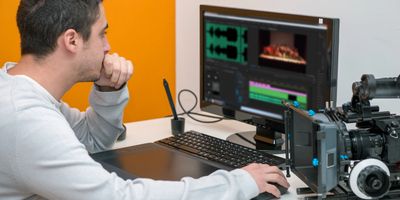 Editor desk after shoot