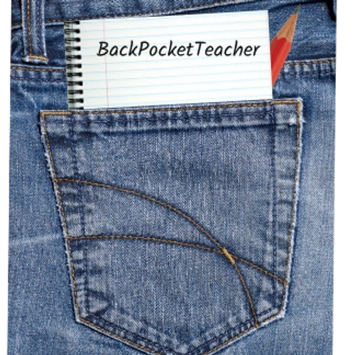 jeans back pocket and website name