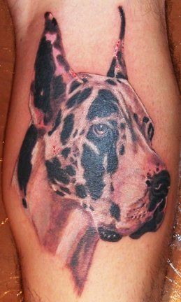 Great Dane Tattoo Canidae Line art Dog Tattoo white mammal png  PNGEgg