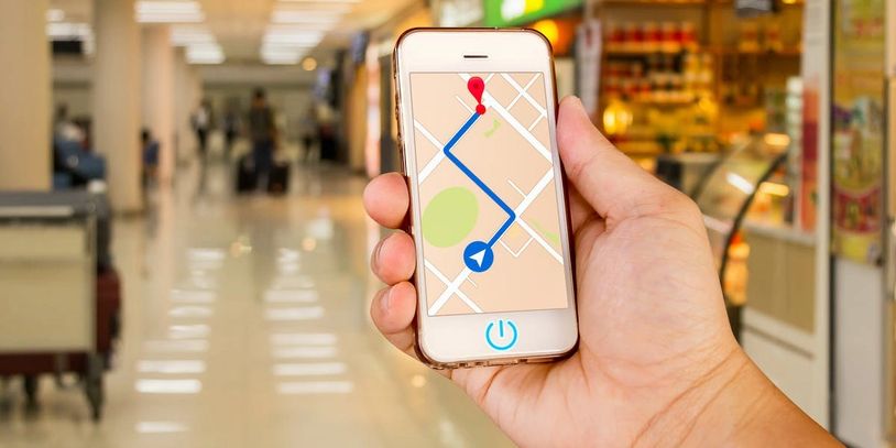 retail qr code navigating mall shops app
