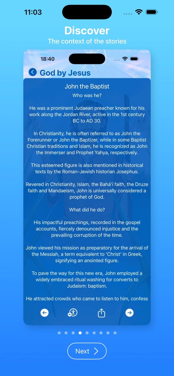 Text about John the Baptist.