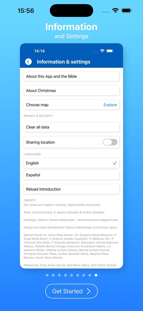 Information and settings.