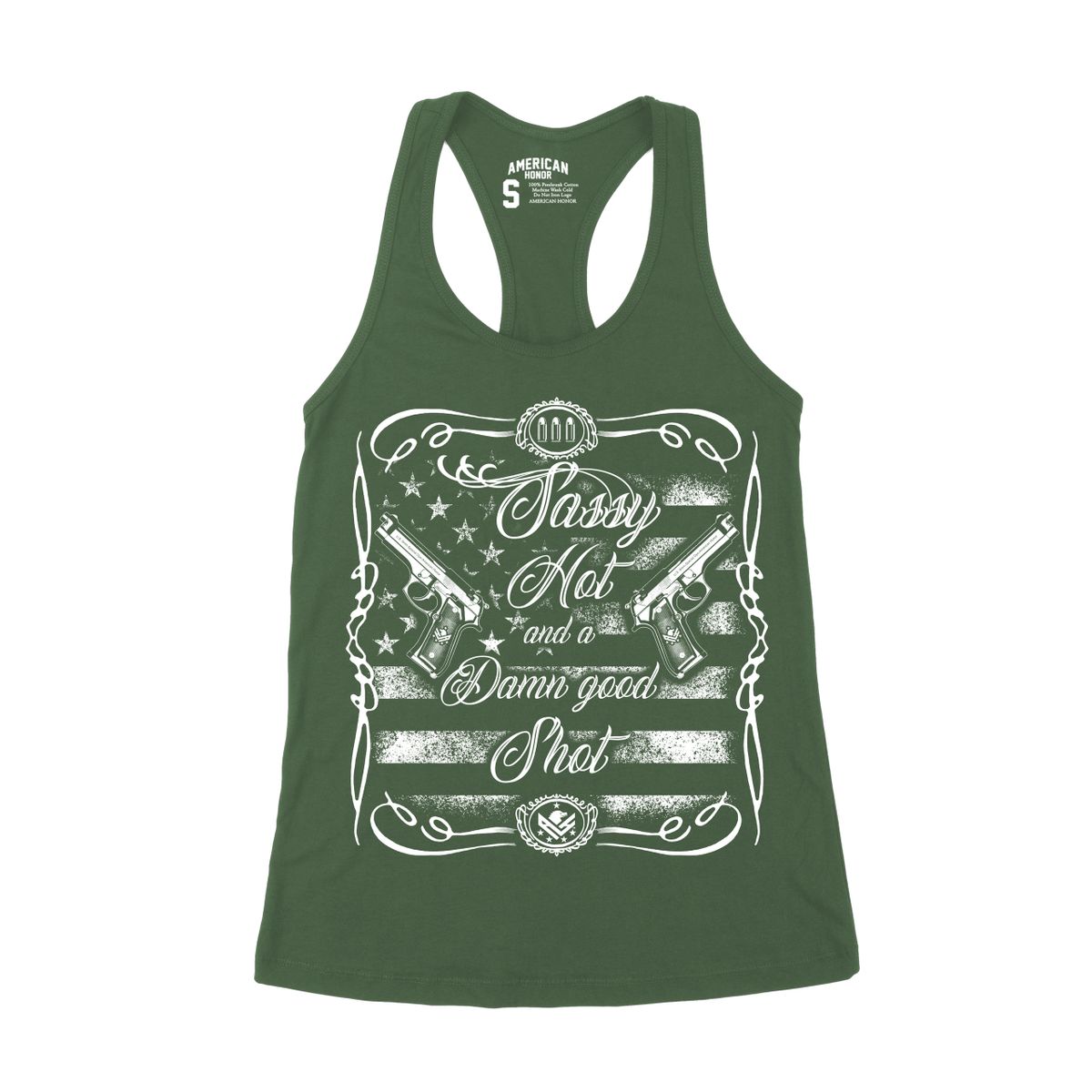 Washington Nationals New Era Women's 2021 Armed Forces Day Brushed Camo  Racer Back Tank Top - Green/