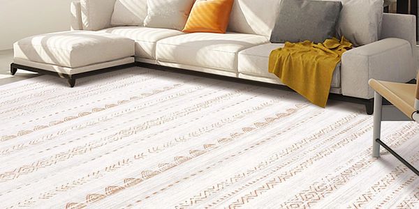 clean area rug in living room